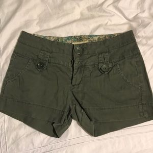 Green shorts